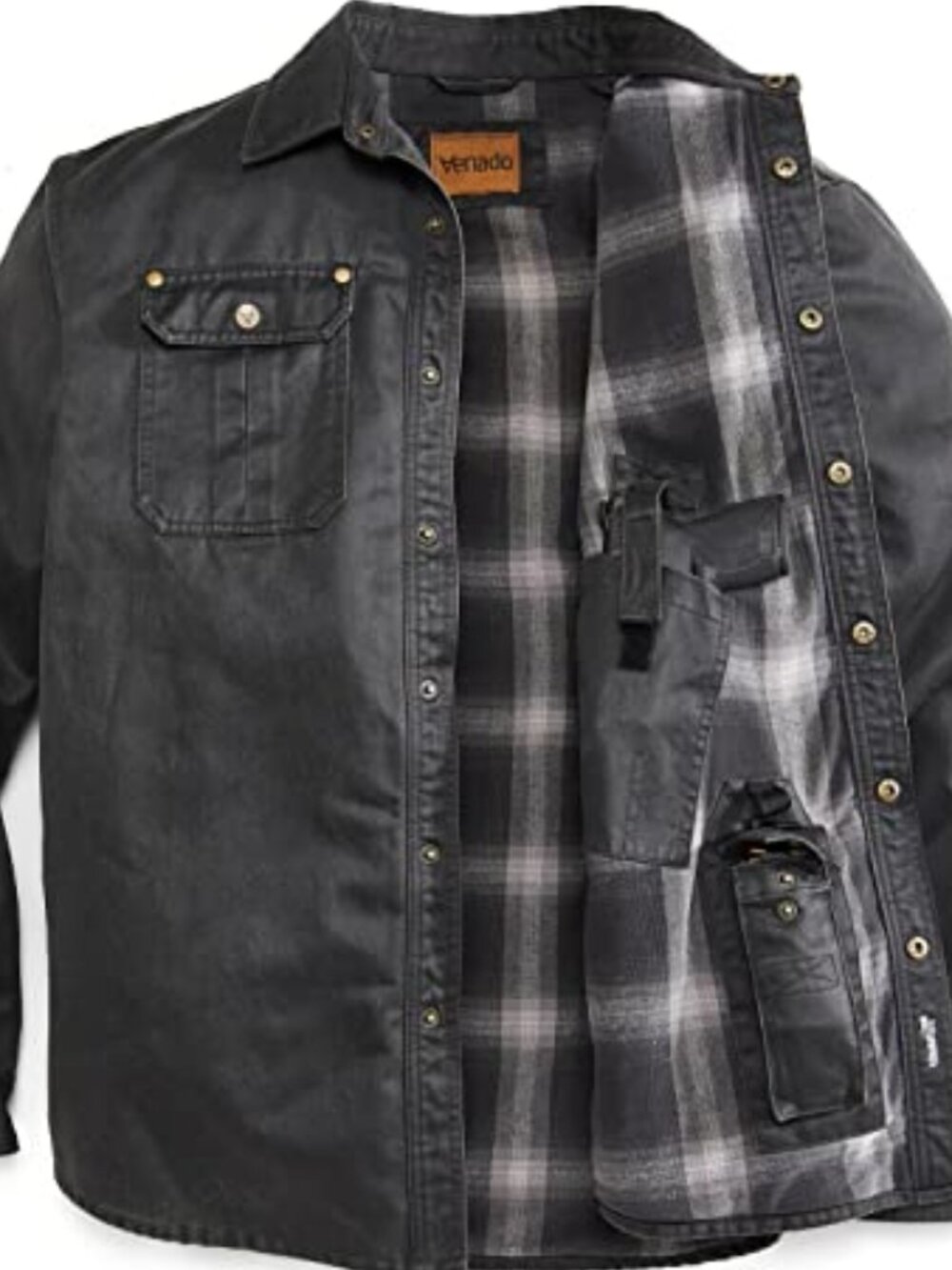 Bountyman Concealed Carry Shirt Jacket - Black | XL